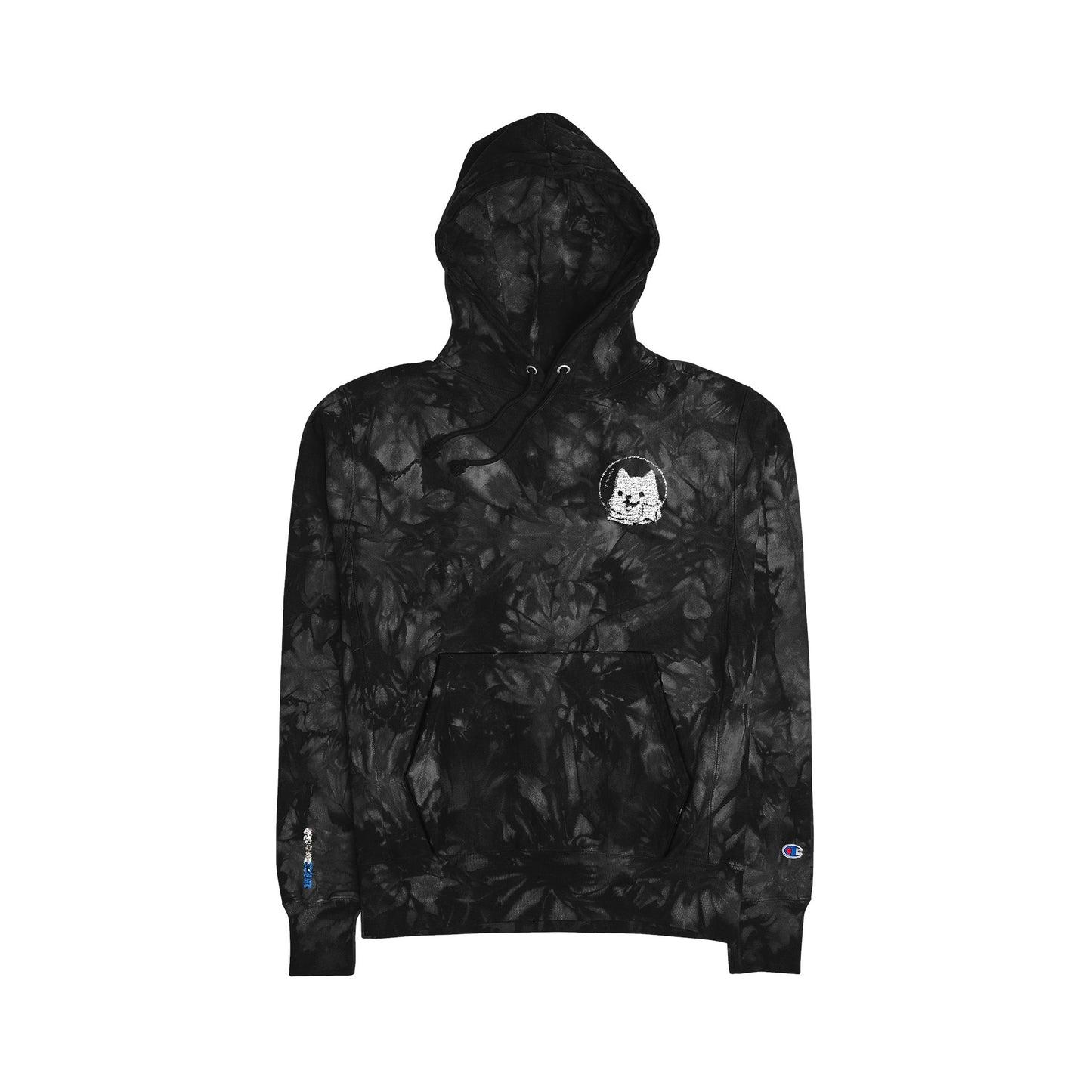 Unisex Tie-Dye Hoodie w/ Embroidered Shoob Shuriken Logo Design