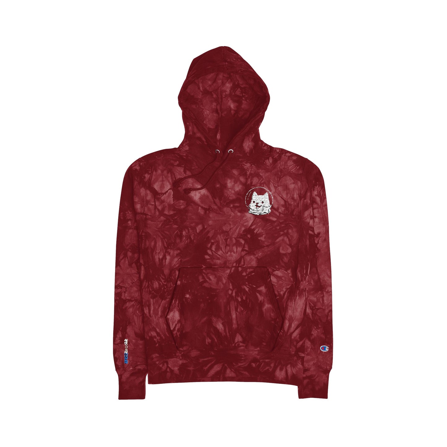Unisex Tie-Dye Hoodie w/ Embroidered Shoob Shuriken Logo Design