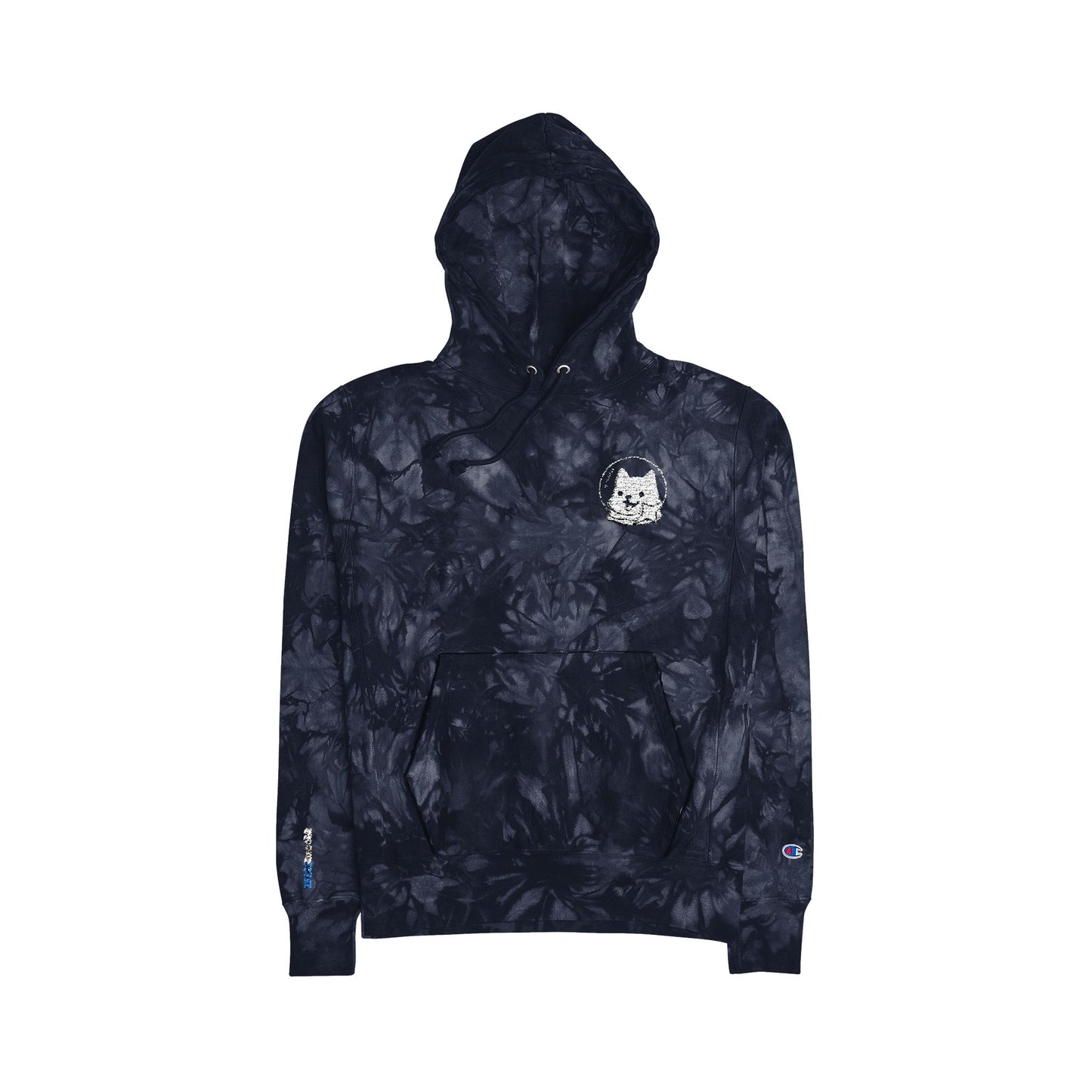 Unisex Tie-Dye Hoodie w/ Embroidered Shoob Shuriken Logo Design