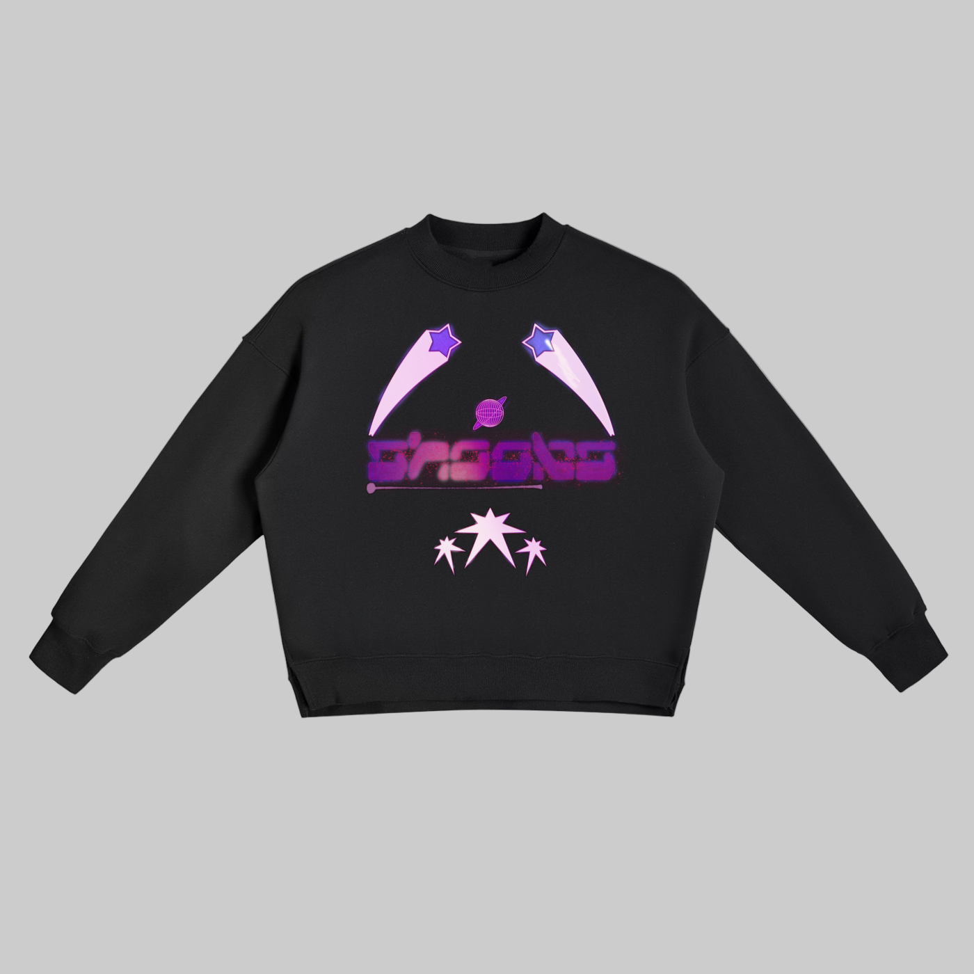 Purple Starburst Shoobs Crewneck Sweatshirt